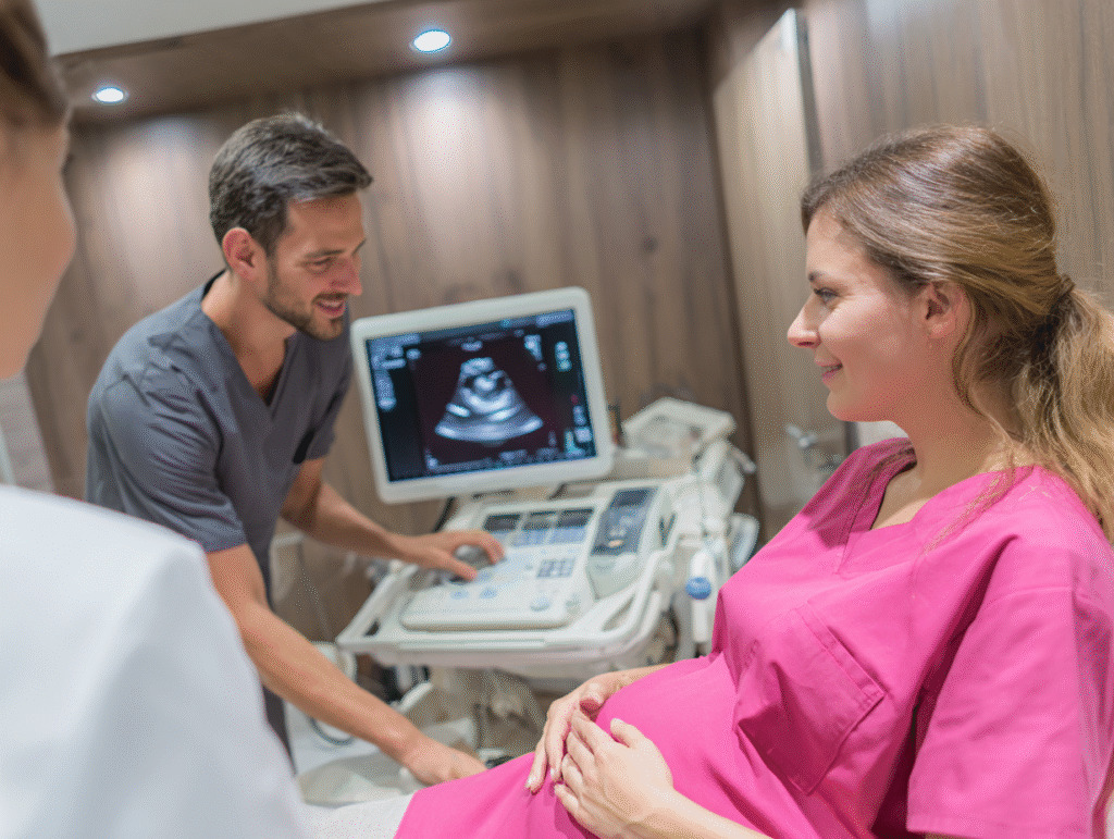 u2823266318 a pregnant woman receiving a 4d ultrasound scan i f463a366 3959 46cb 87bc 36c1267dca1b 3